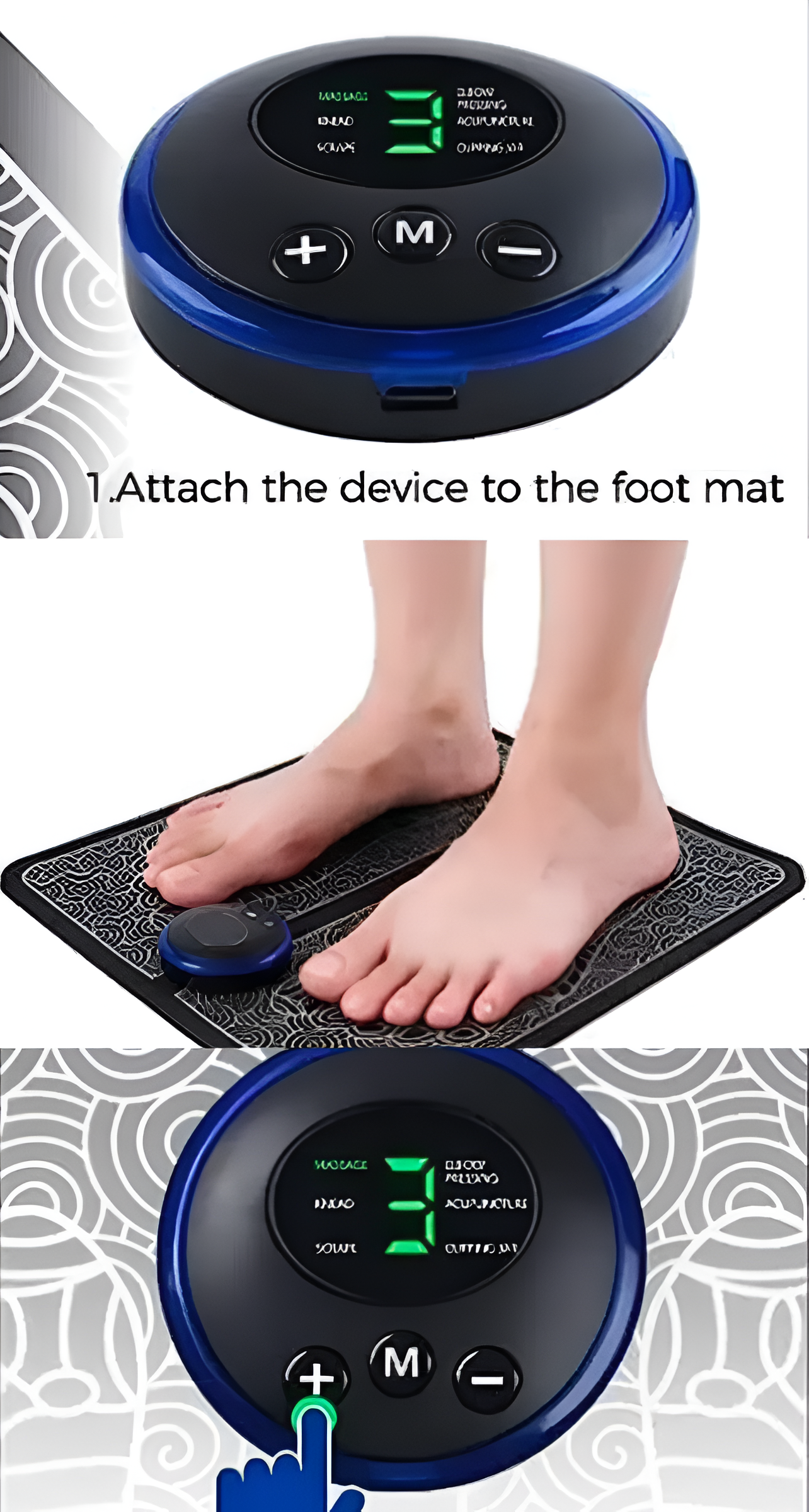 how to use ornexis foot massager